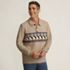 Men's Long Sleeve Cozy Cotton Blend Polo, Front