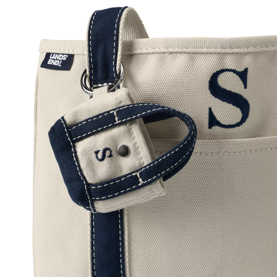 Pre Monogrammed Micro Canvas Tote view 7