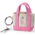 Pre-Monogrammed Letter E Mini Canvas Tote , Front