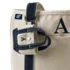 Pre-Monogrammed Letter A Micro Canvas Tote, alternative image