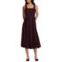 Women's Lace Pleated Square Neck Midi Dress, Front