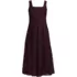Women's Lace Pleated Square Neck Midi Dress, Front