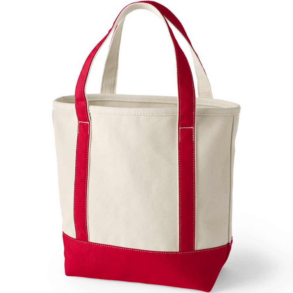 Pre-Monogrammed Letter A Canvas Tote Bag | Lands' End