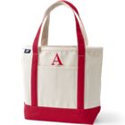 Pre-Monogrammed Letter A Canvas Tote Bag