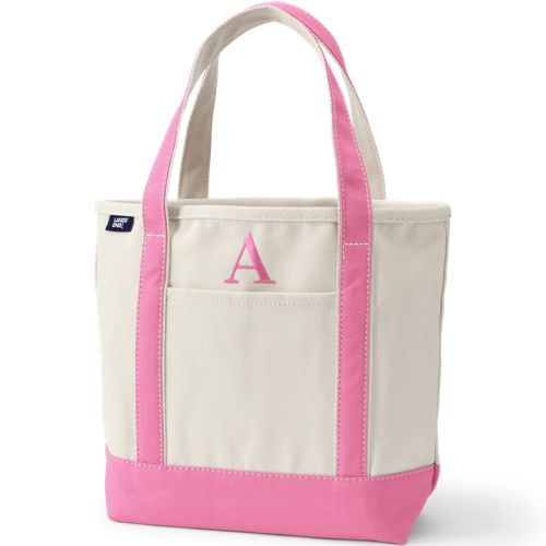 Pre-Monogrammed Letter Canvas Tote Bag - image 4