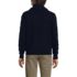 Men's Long Sleeve Cotton Blend Cable Shawl Cardigan, Back