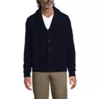 Men's Long Sleeve Cotton Blend Cable Shawl Cardigan