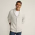 Men's Long Sleeve Cotton Blend Cable Shawl Cardigan, alternative image