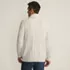 Men's Long Sleeve Cotton Blend Cable Shawl Cardigan, Back