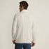 Men's Long Sleeve Cotton Blend Cable Shawl Cardigan, Back