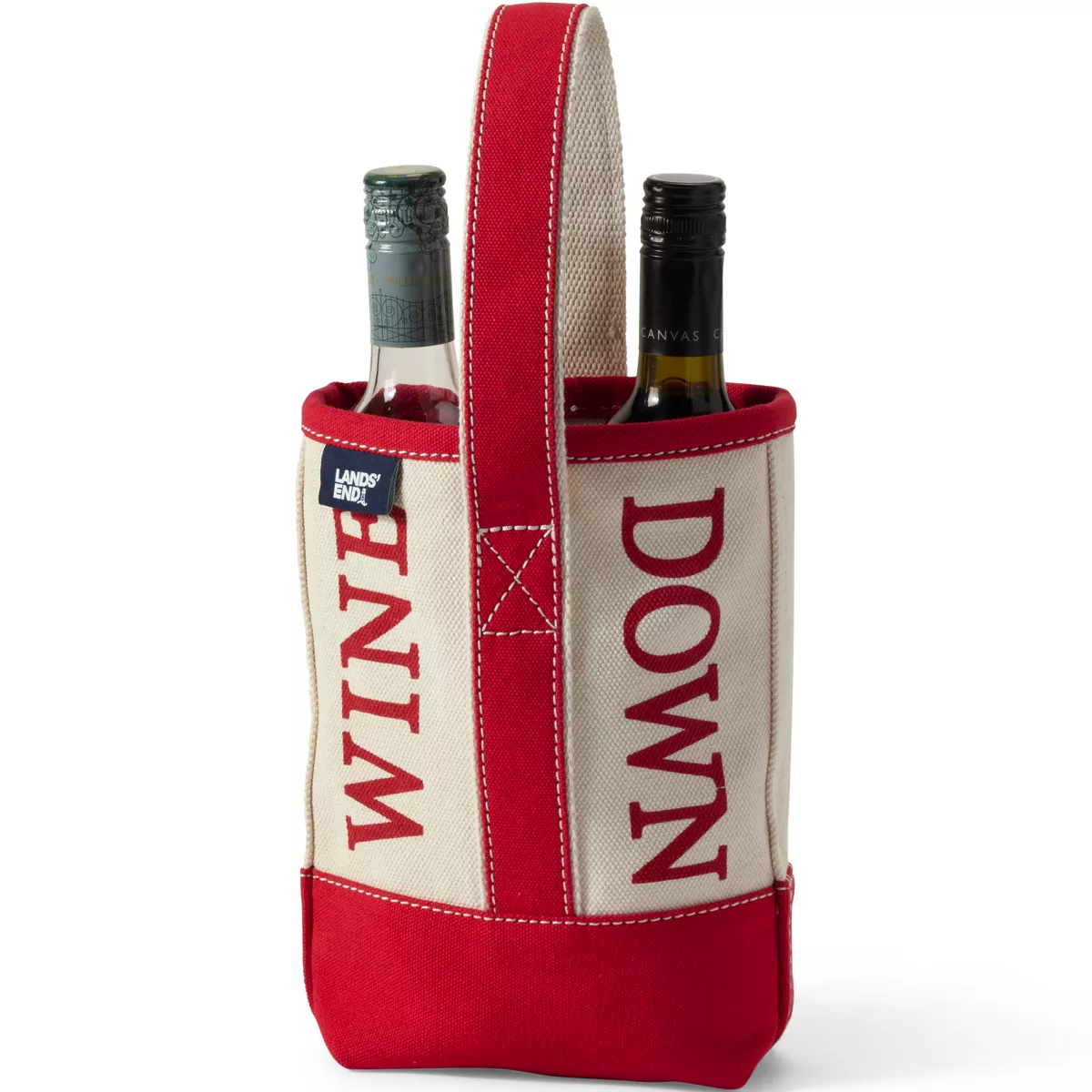 Canvas Wine Bottle Tote