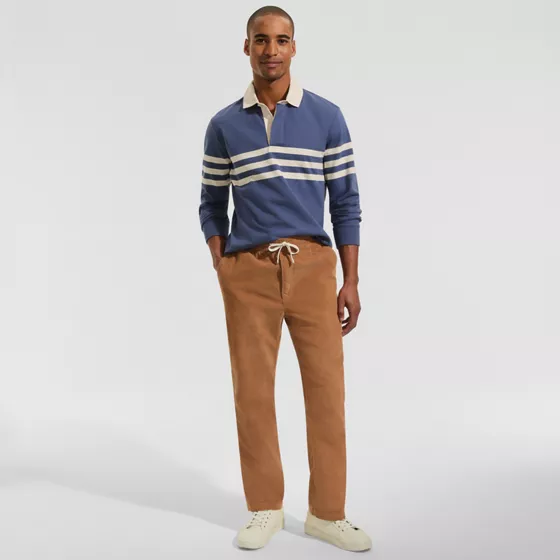 Men's Tall Coastal Corduroy Pull On Deck Pant - primary