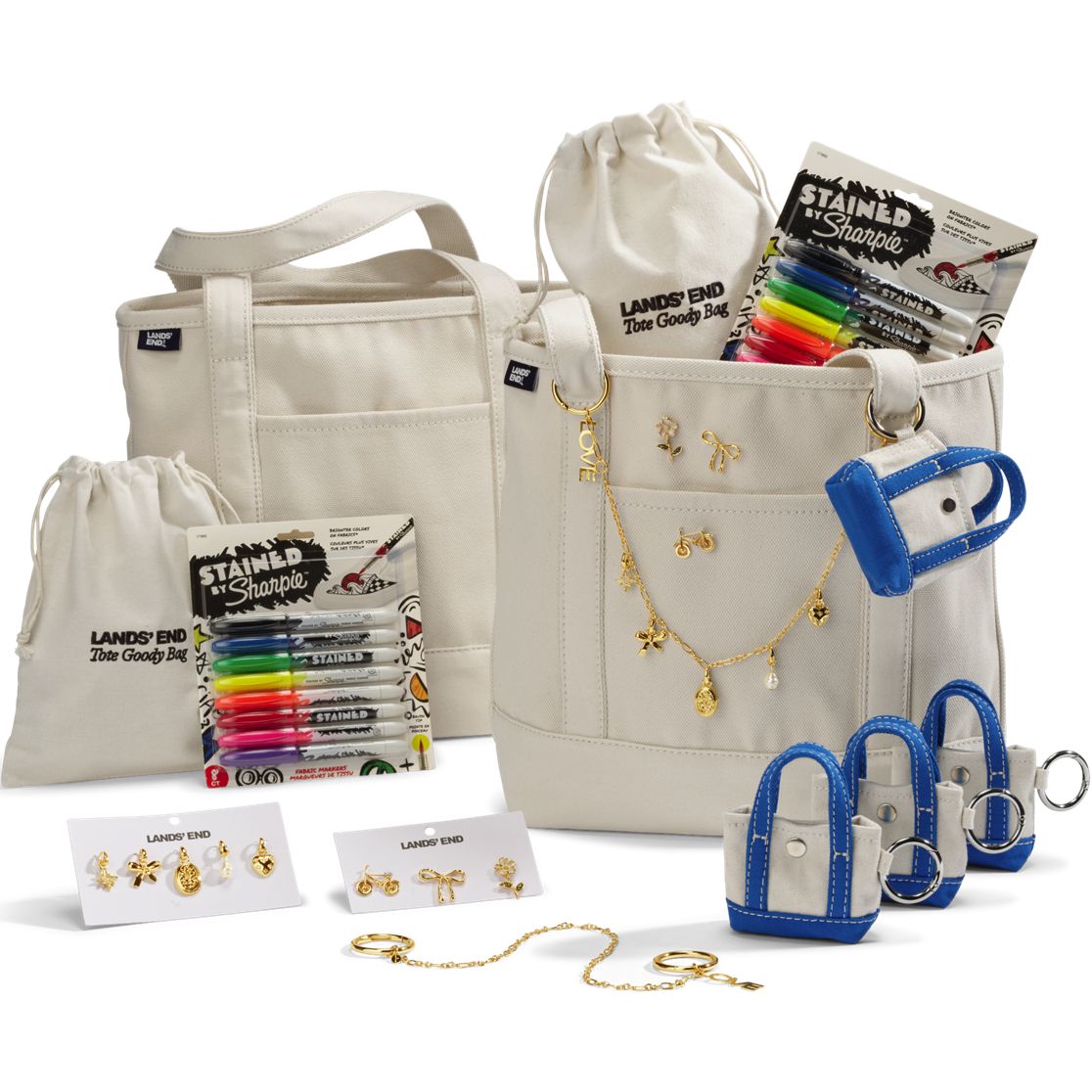 Canvas Pocket Tote Party 2 Pack