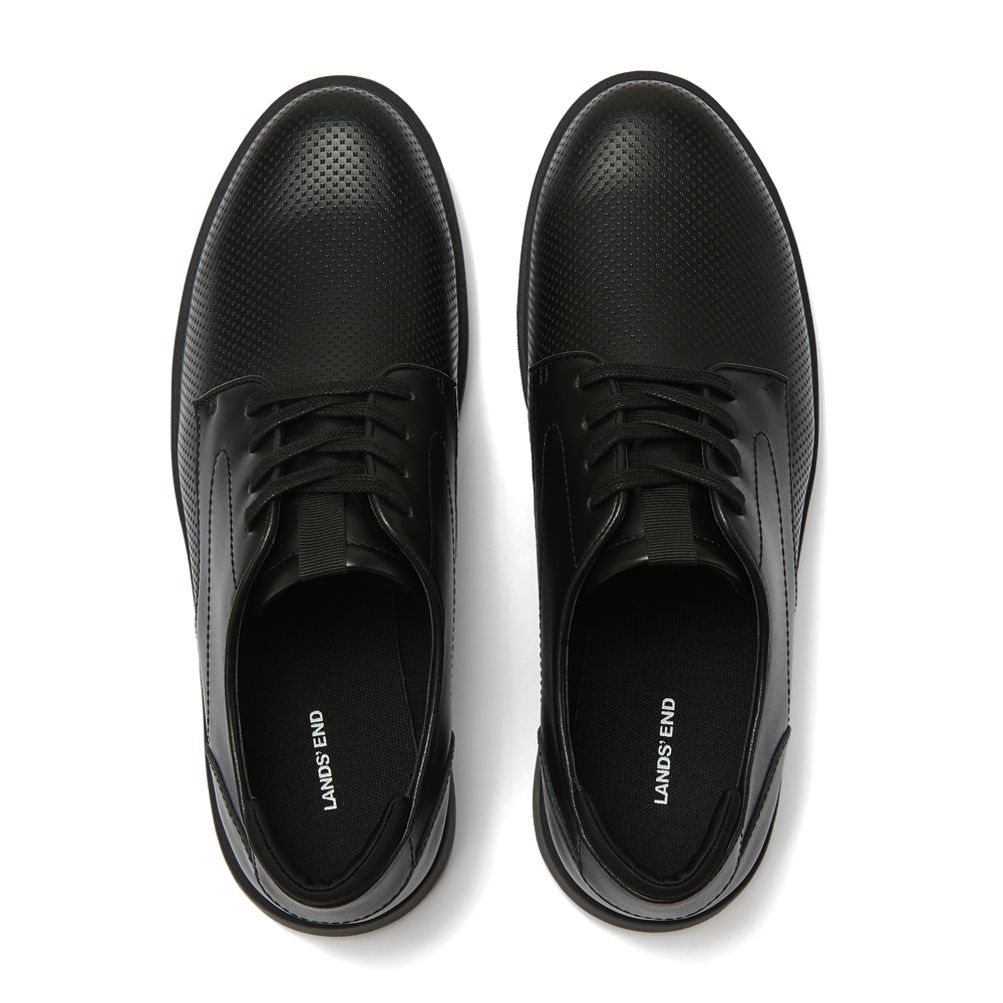 BLACKUP ラビエンレザーブルージョン Men's Leather Lace Up Derby Oxfords | Lands' End