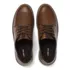 School Uniform Men's Wide Width Leather Lace Up Derby Oxfords, alternative image