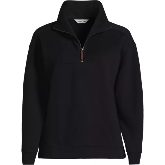 Women's French Rib Bedford Quarter Zip Pullover Top - primary