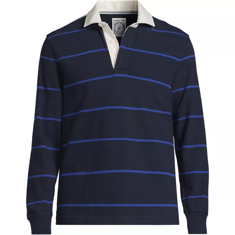 School Uniform Unisex Long Sleeve Rugby Shirt, Front