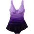 Women's Plus Size SlenderSuit Grecian Mini Swim Dress, alternative image