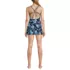 Womens Tugless QuickDry Strappy Back Mini Swim Dress, Back