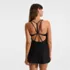 Womens Tugless QuickDry Strappy Back Mini Swim Dress, alternative image