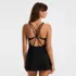Womens Tugless QuickDry Strappy Back Mini Swim Dress, Back