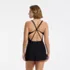 Womens Tugless QuickDry Strappy Back Mini Swim Dress, Back