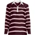 Women's Charmeuse Long Sleeve Contrast Collar Blouse, Front