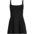 Women's Square Neck Corset Seamed Swim Dress, Front