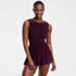Women's High Neck Ruched Swim Dress, Front