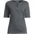 Women's Supima Jersey Half Sleeve Splitneck Shirt, Front
