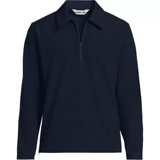 School Uniform Unisex Soft Shell Collared Half Zip Pullover Top - primary