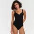 Women's Sweetheart Underwire Wrap One Piece Swimsuit, Front
