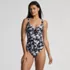 Women's Sweetheart Underwire Wrap One Piece Swimsuit, Front