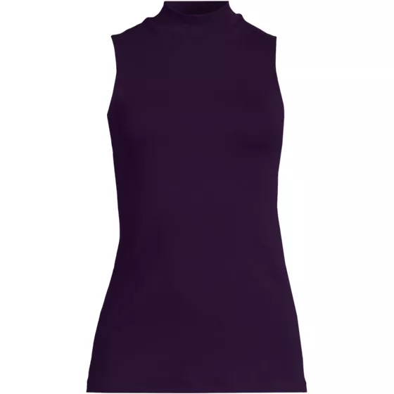 Women's Sleeveless Polished Essentials Mock Neck Top - primary