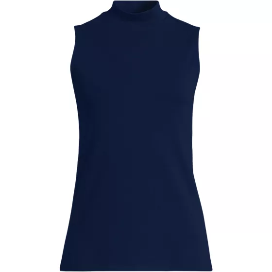 Women's Sleeveless Polished Essentials Mock Neck Top - primary