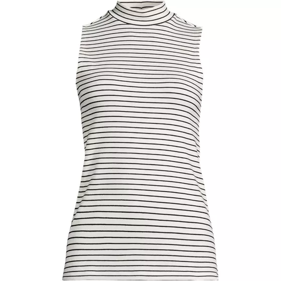 Women's Sleeveless Polished Essentials Mock Neck Top - primary