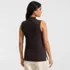 Women's Sleeveless Polished Essentials Mock Neck Top, Back