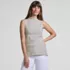 Women's Sleeveless Polished Essentials Mock Neck Top, Front