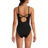 Women's V-Neck High Leg Strappy Back One Piece, Back