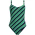 Women's V-neck High Leg Strappy Back One Piece, Front