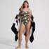 Women's V-neck High Leg Strappy Back One Piece, alternative image