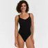 Women's V-Neck High Leg Strappy Back One Piece, Front