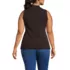 Women's Plus Size Sleeveless Polished Essentials Mock Neck Top, Back