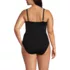 Women's Plus Size Sweetheart Underwire Wrap One Piece Swimsuit, Back