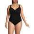 Women's Plus Size Sweetheart Underwire Wrap One Piece Swimsuit, Front