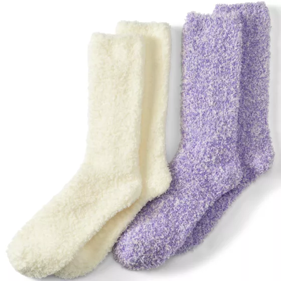 Women's Fuzzy Boot Socks 2 Pack - primary