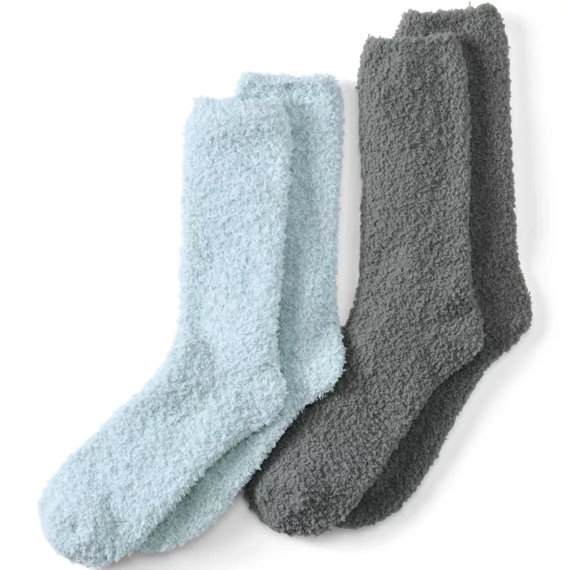 Women's Fuzzy Boot Socks 2 Pack, Front