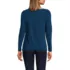 Women's Petite Long Sleeve Polished Essentials Boatneck Top, Back