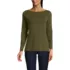 Women's Petite Long Sleeve Polished Essentials Boatneck Top, Front