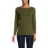 Women's Long Sleeve Polished Essentials Boatneck Top, Front